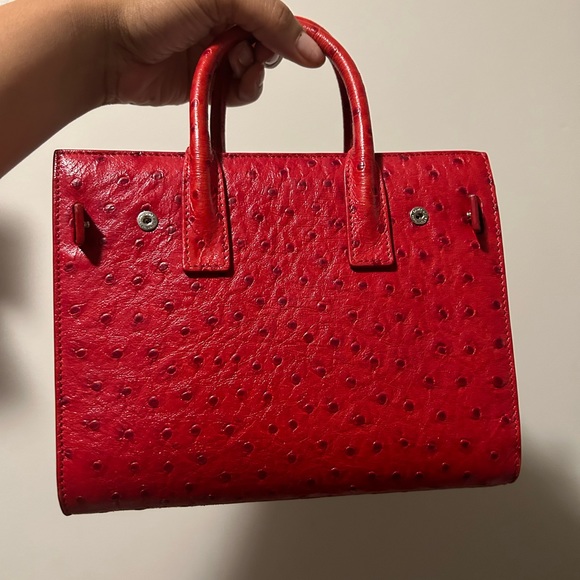 Saint Laurent YSL OSTRICH Sac de jour - Picture 6 of 16